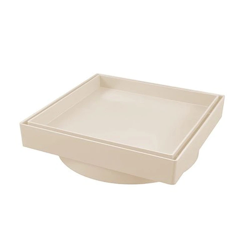 Ralo Invisível Quadrado 15x15 cm Bege Estrela — Campinas