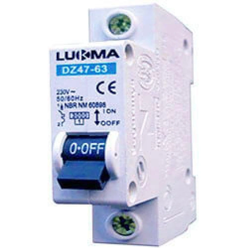 Mini Disjuntor DIN Unipolar 6A Curva C Lukma — Campinas