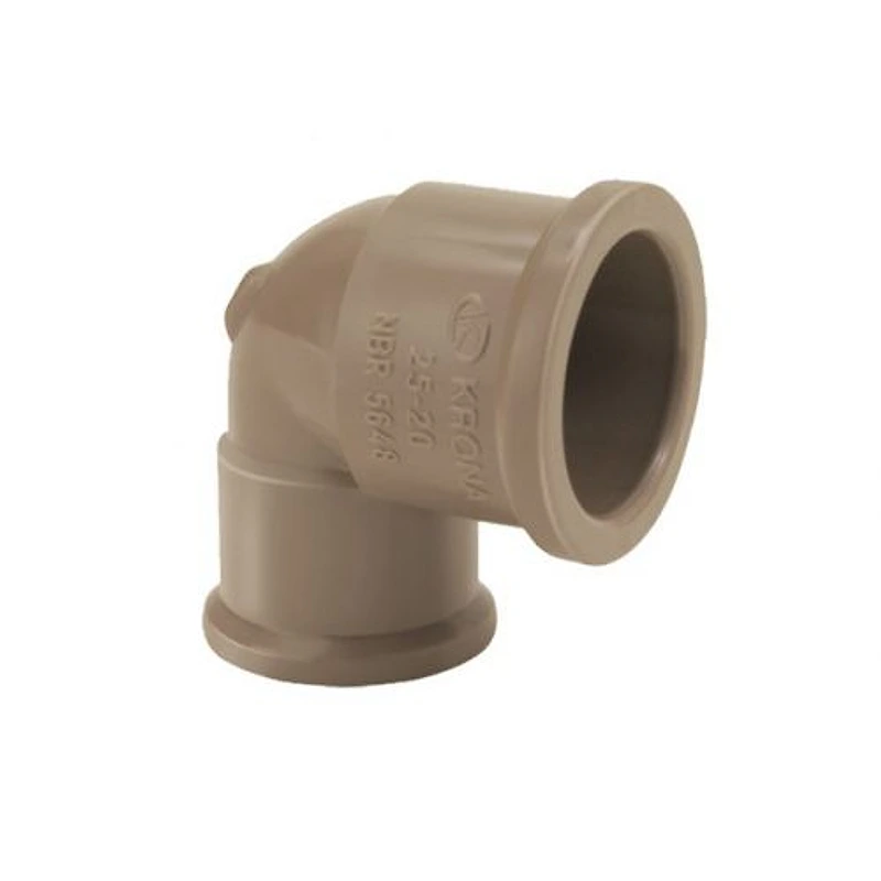 Joelho Soldável 90° 3/4" (25mm) em PVC Marrom Krona — Campinas