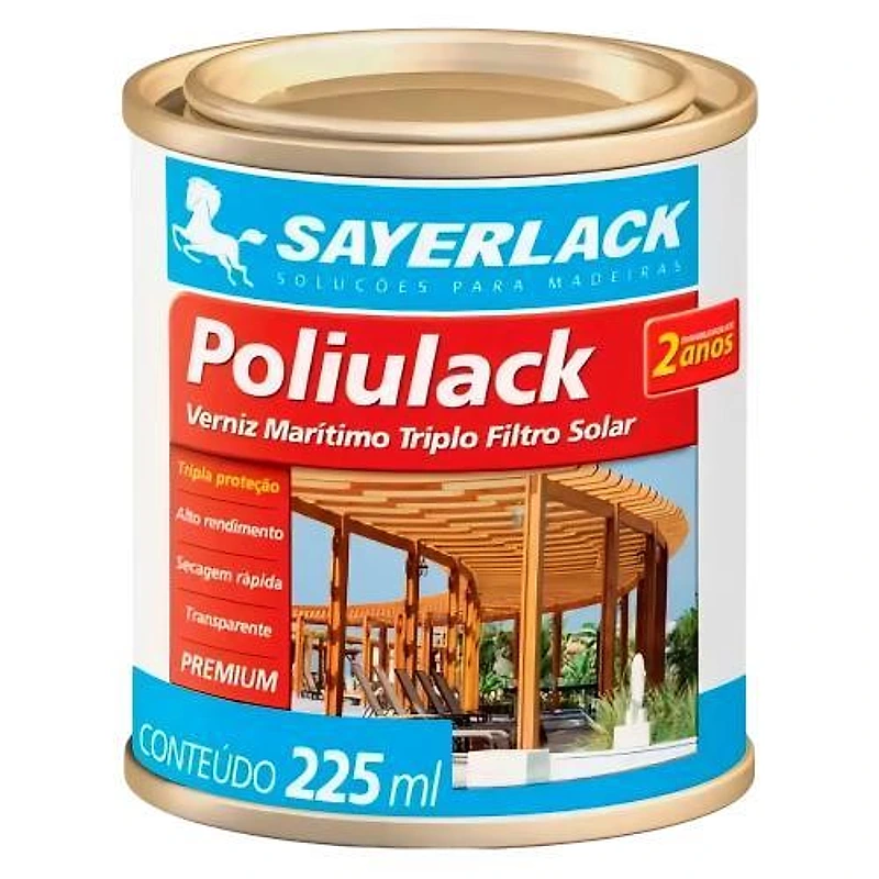 Verniz Marítimo Brilhante Transparente 900ml Poliulack — Campinas