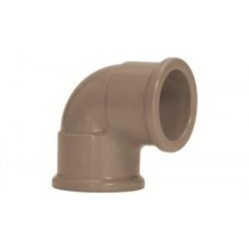 Joelho Soldável 90° 2.1/2" (75mm) em PVC Marrom Amanco — Campinas