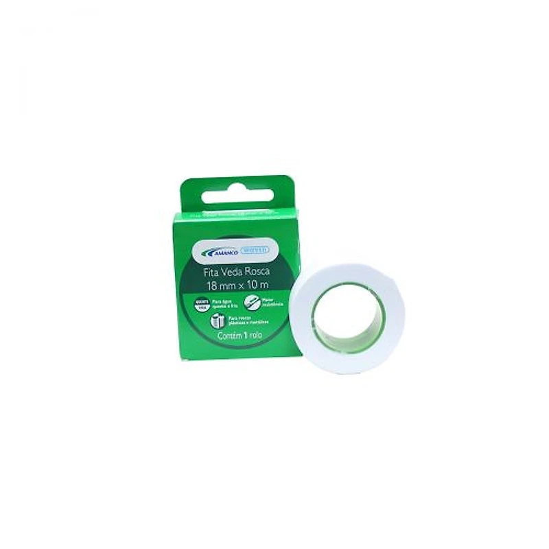 Fita Veda Rosca PTFE 18mm x 10m Amanco — Campinas