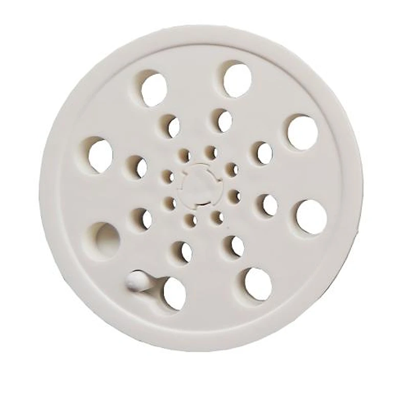 Grelha PVC Redonda com Abre e Fecha 15cm Branca Overtime — Campinas