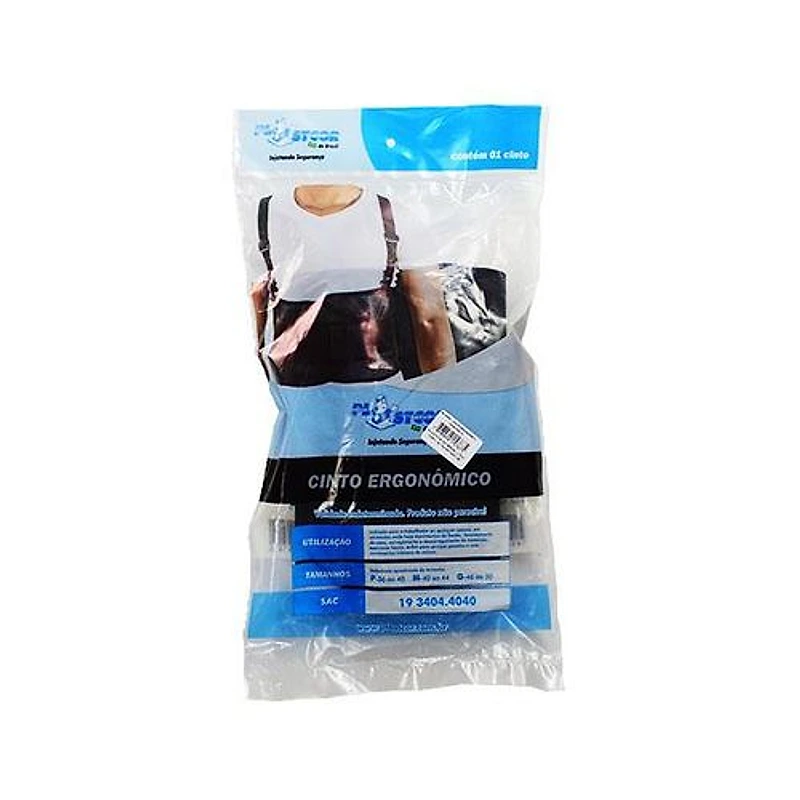 Cinto Ergonômico de Segurança Abdominal Tamanho G Plastcor — Campinas