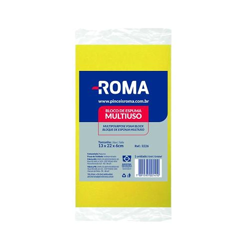 Bloco de Espuma 6x13x22cm Roma — Campinas