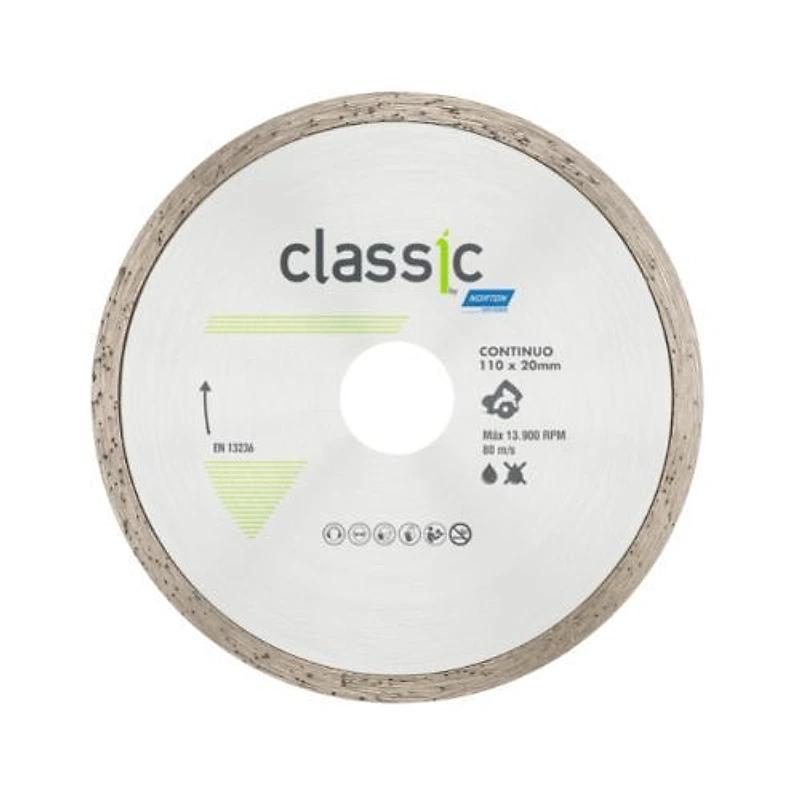 Disco Diamantado Contínuo Liso Classic 4.3/8" 110mm Norton — Campinas