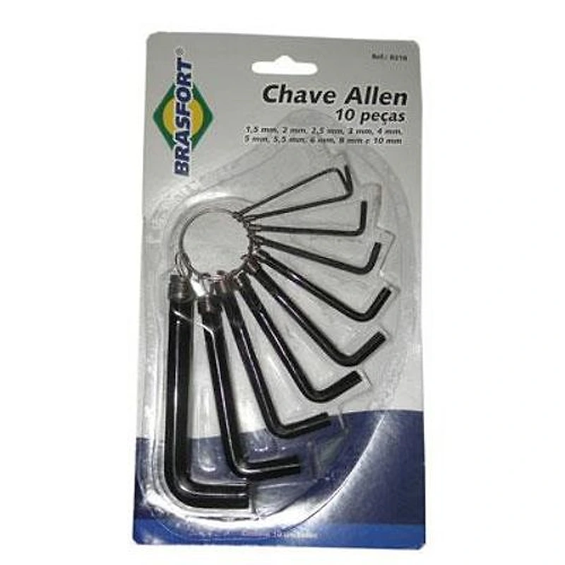 Jogo de Chave Allen 10 Peças 1,5 a 10mm Brasfort — Campinas