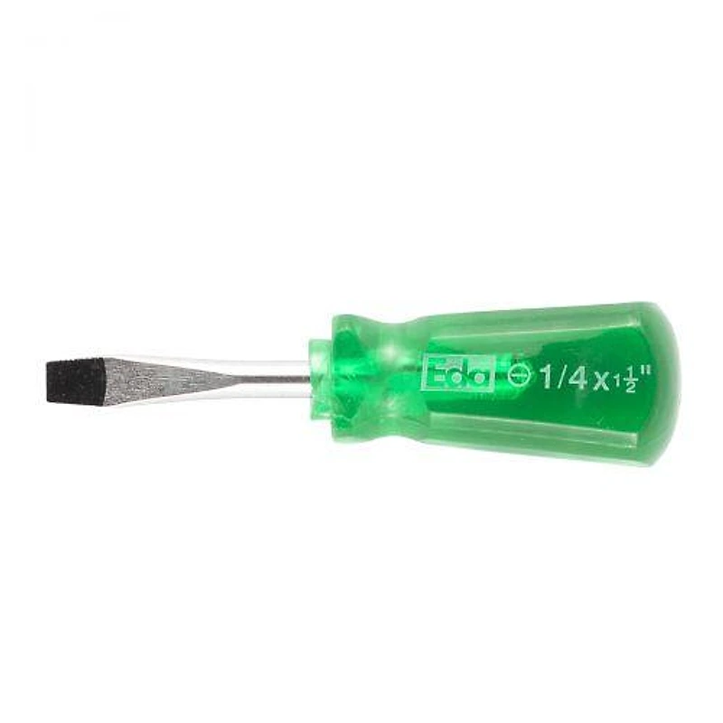 Chave de Fenda Toco 1/4" x 1.1/2" EDA Ponta Imantada Verde — Campinas