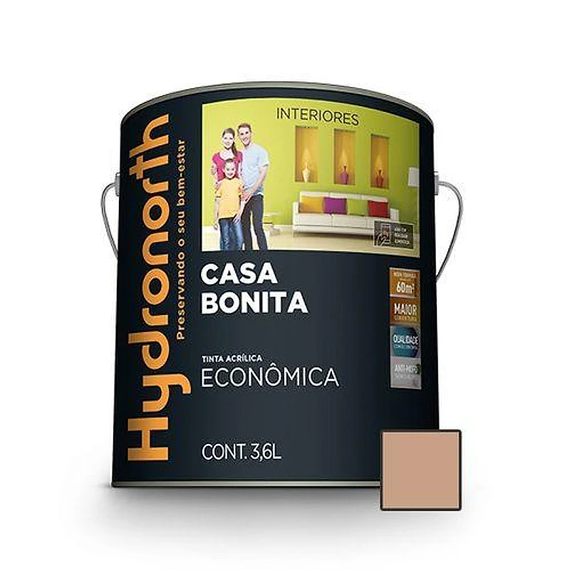Tinta Acrílica Econômica Casa Bonita Camurça Galão 3,6L — Campinas