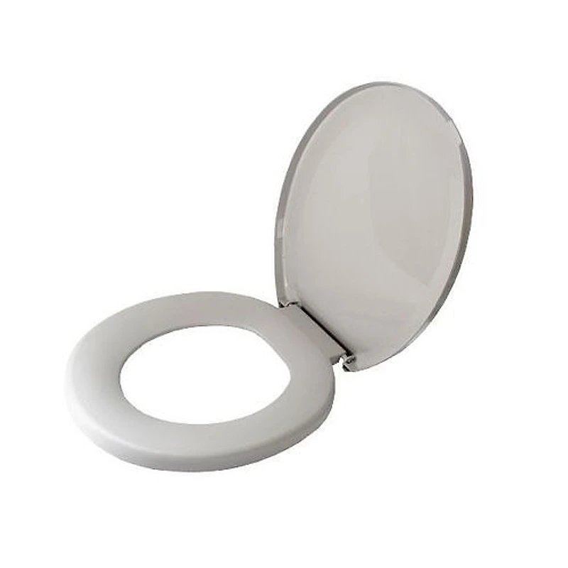 Assento Sanitário Oval Soft Close Cinza Amanco 14141 — Campinas