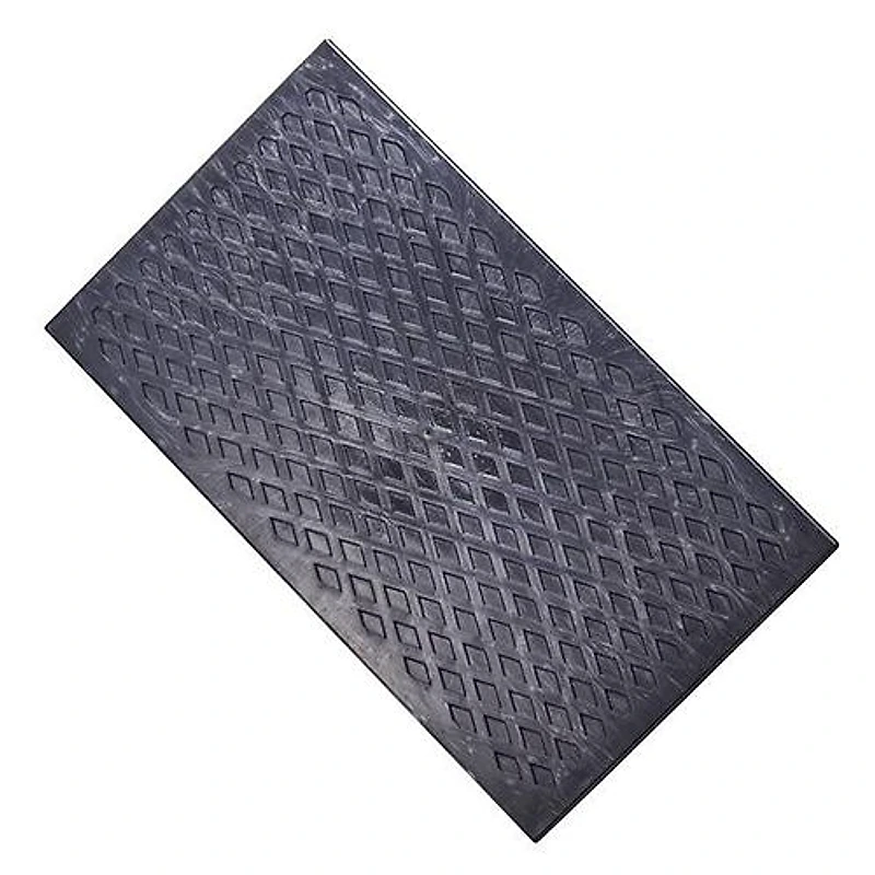 Desempenadeira PVC Corrugada 15x26cm Preta Castor — Campinas