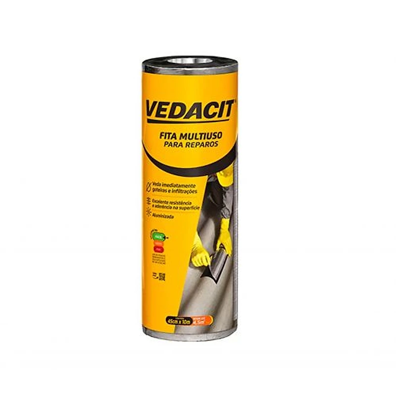 Vedacit Fita Multiuso Adesiva com Alumínio 45cm x 10m — Campinas