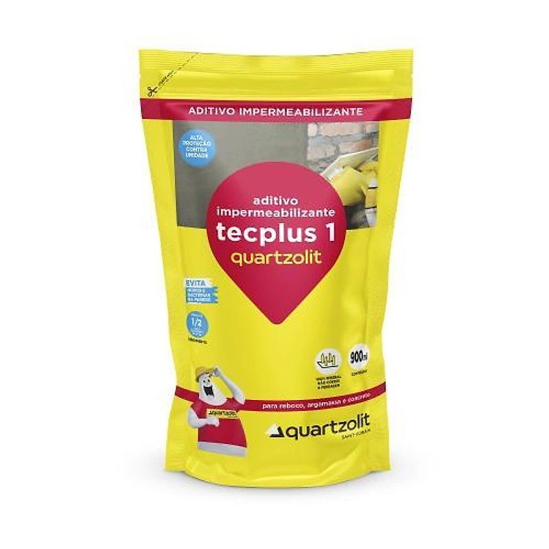 Aditivo Impermeabilizante Tecplus 1 Quartzolit 900ml Sachê — Campinas