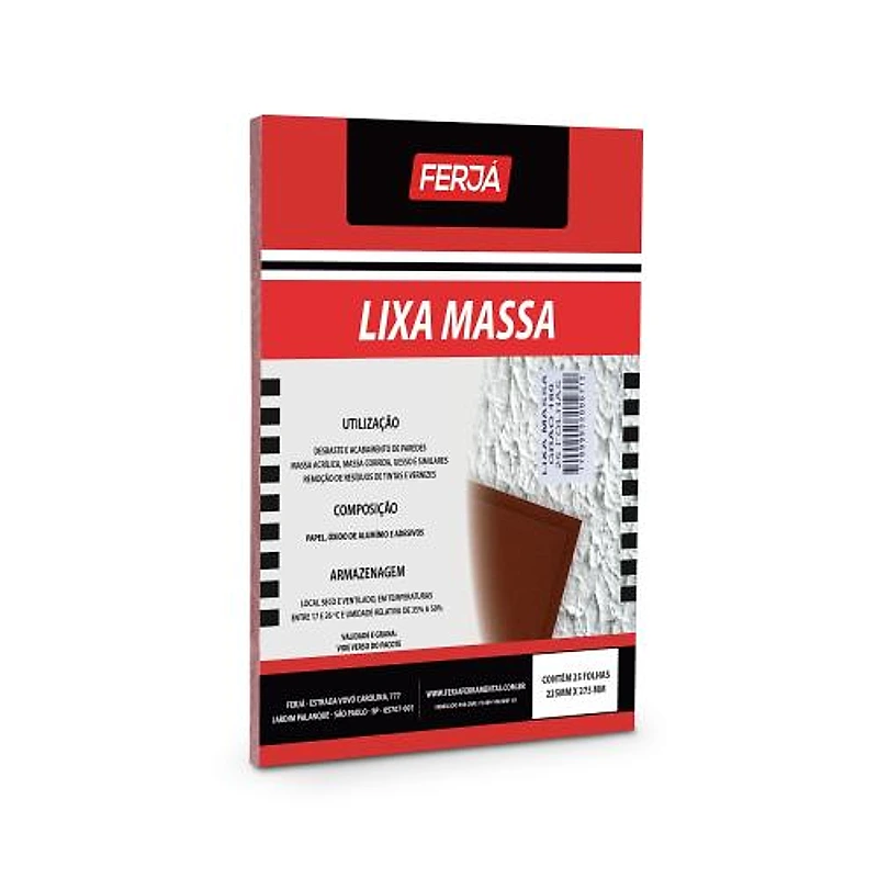 Lixa para Massa Grão 180 Ferja A-230 FL0LN0812 — Campinas
