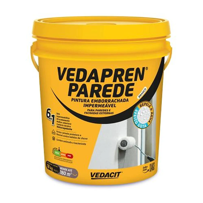Impermeabilizante Vedapren Parede Branco Vedacit 18kg — Campinas