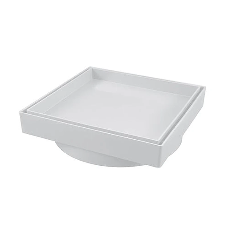 Ralo Invisível Quadrado 15x15 cm Branco Estrela — Campinas
