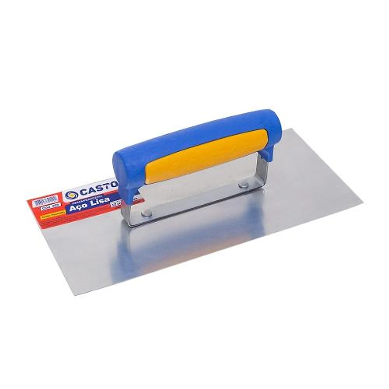 Desempenadeira de Aço Lisa 12x27cm Castor — Campinas