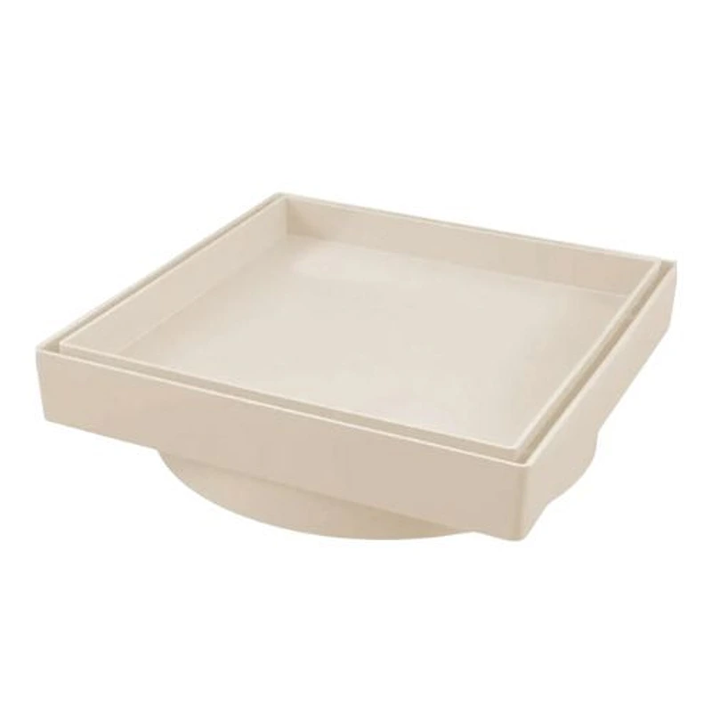 Ralo Invisível Quadrado 15x15cm Bege Rebouças — Campinas
