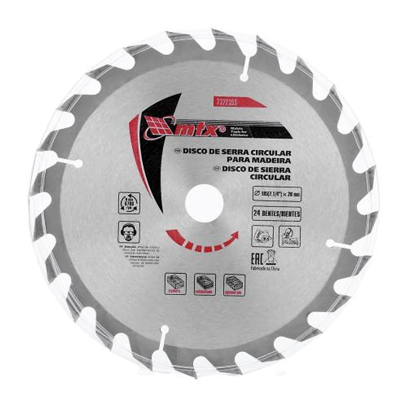 Disco de Serra Circular com Wídea 7.1/4" 24 Dentes Mtx — Campinas