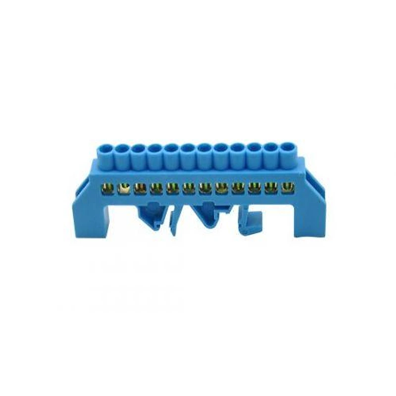 Barramento Neutro/Terra 12 Terminais Sem Suporte 102,5mm Azul JNG — Campinas