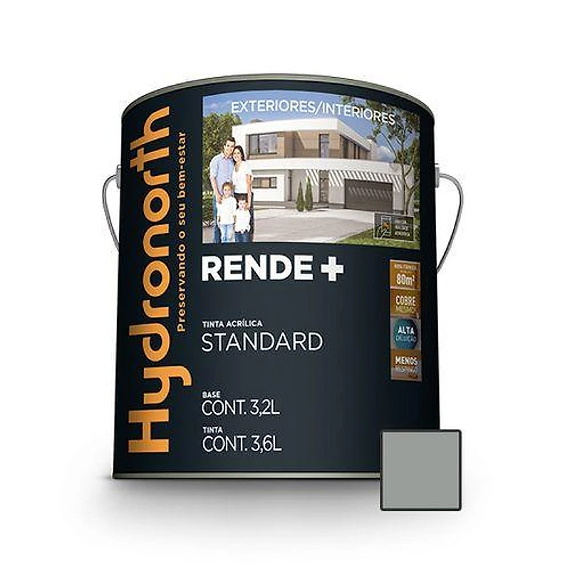 Tinta Acrílica Standard Rende+ Elefante Galão 3,6L Hydronorth — Campinas