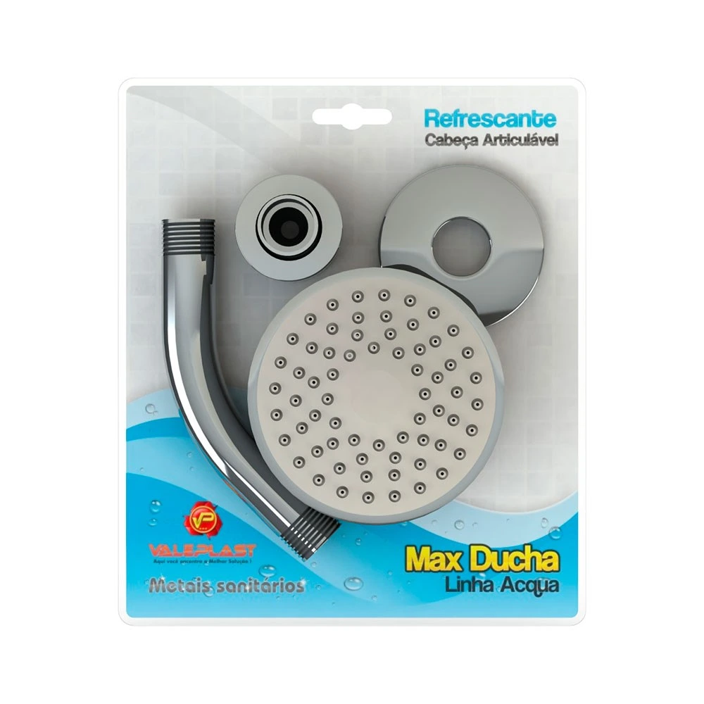 Ducha Abs Valeplast Aqua Braco Curto 90mm 41.145 — Campinas
