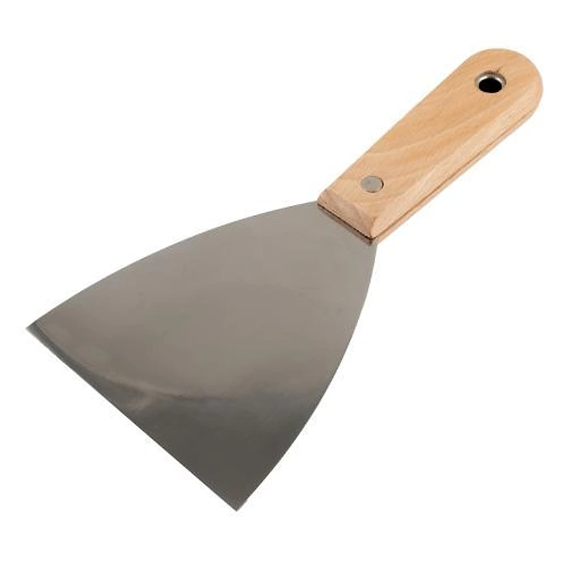 Espátula de Aço Inoxidável com Cabo de Madeira 15cm Eda — Campinas