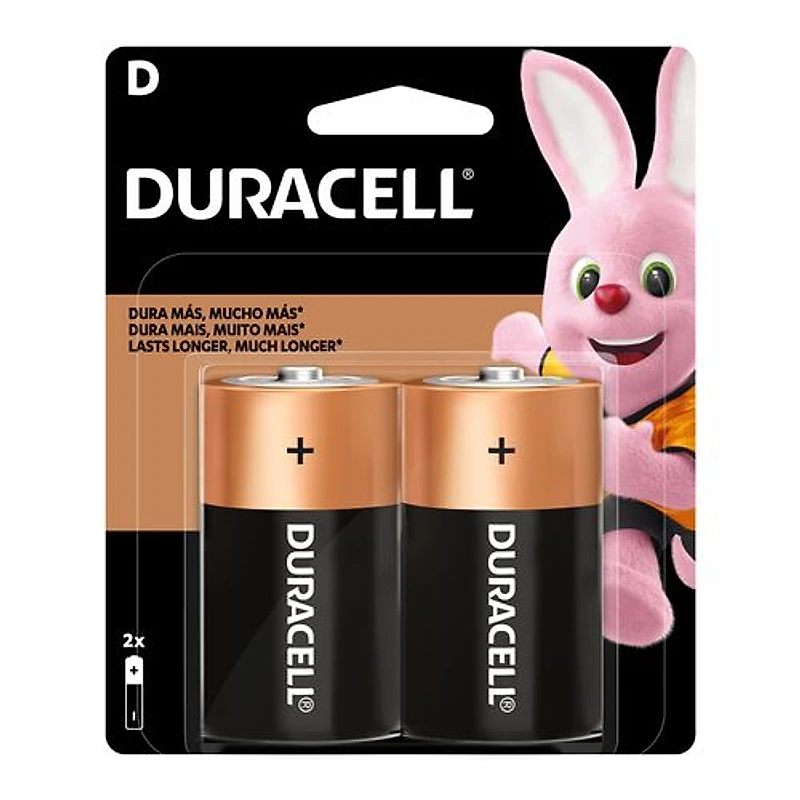 Pilha Alcalina Grande D Duracell Cartela com 2 Unidades — Campinas