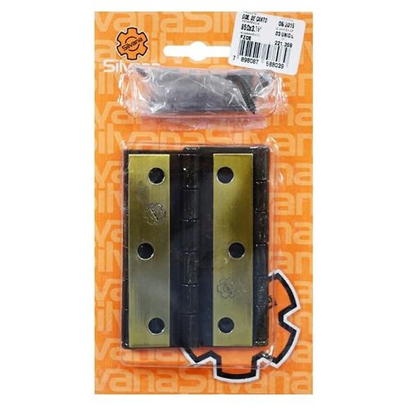 Dobradiça Oxidada Preta para Porta 3.1/2" Silvana (3 peças) 98039 — Campinas