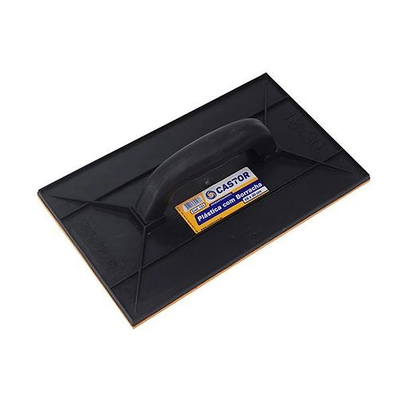 Desempenadeira PVC com Borracha 18x30cm Preta Castor — Campinas