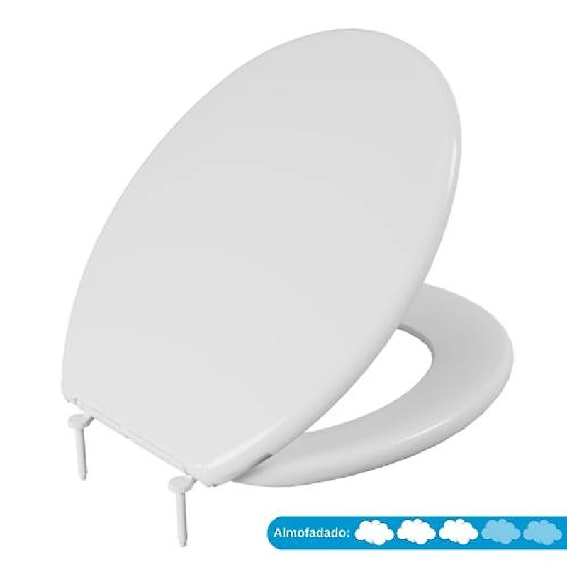Assento Sanitário Almofadado Slim Oval Branco Taj Astra Cod. TAJ/AS*BR1 — Campinas