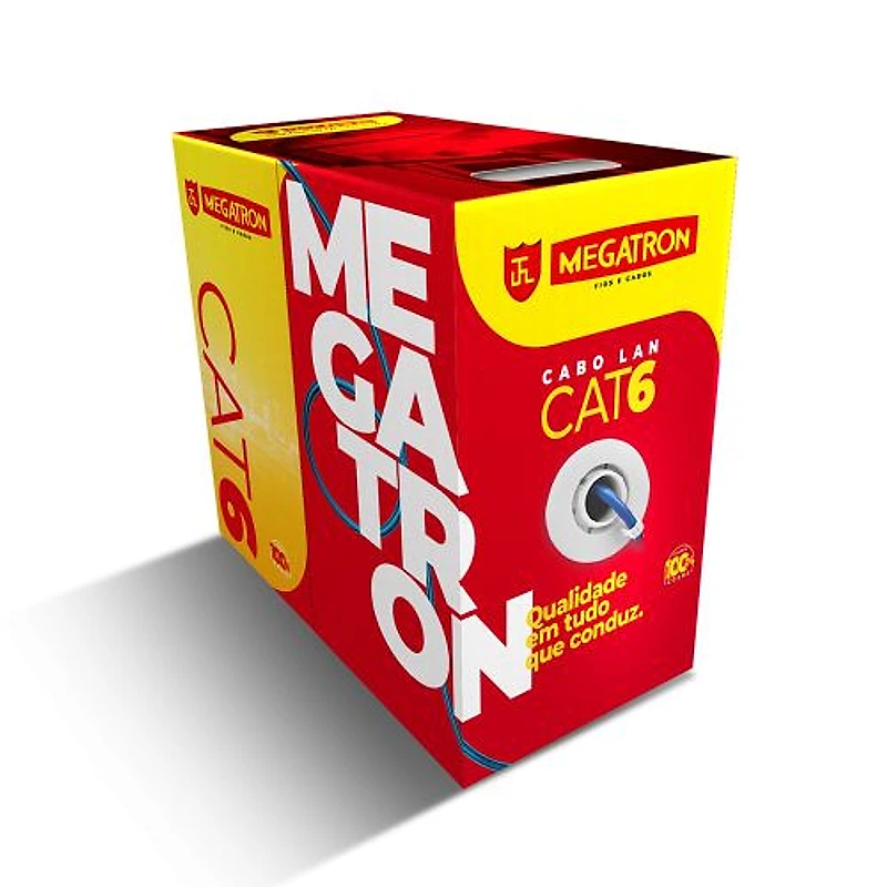 Cabo de Rede U/UTP Cat6 Azul Caixa com 305 Metros Megatron — Campinas