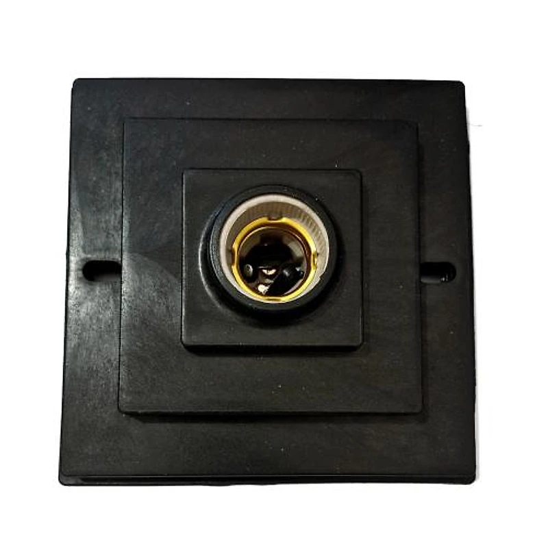 Plafonier Quadrado de PVC com Soquete Preto Annlux 8-245 — Campinas