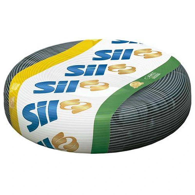 Cabo Flexível 6mm² Preto Rolo 100m Sil 750V — Campinas