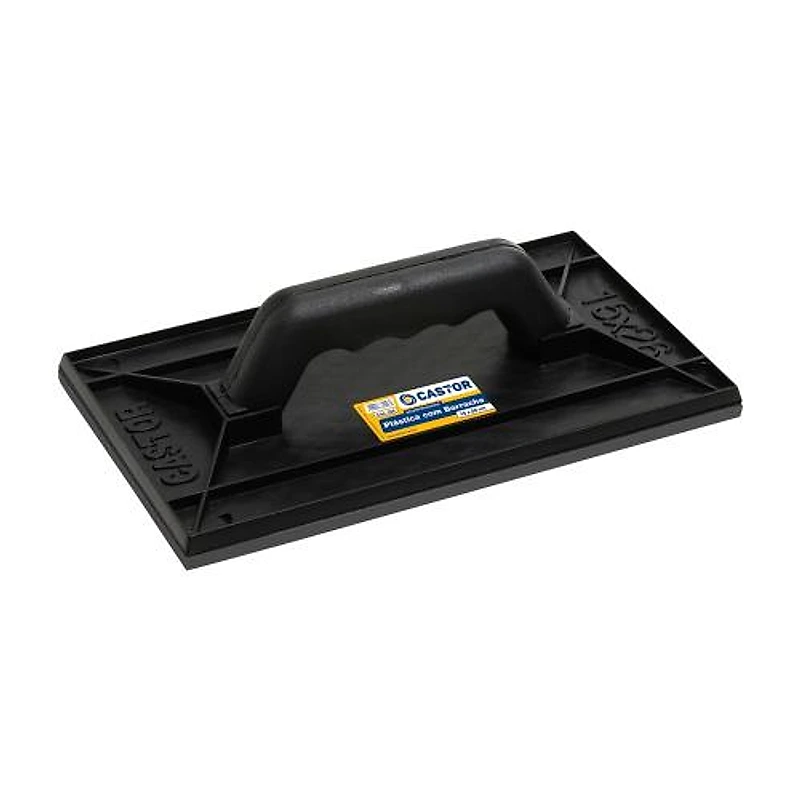 Desempenadeira PVC com Borracha 15x26cm Preta Castor — Campinas