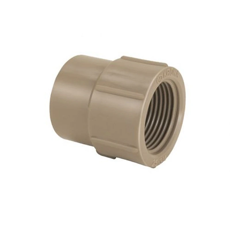 Luva Mista Soldável e Roscável 1" (32mm) em PVC Marrom Krona — Campinas