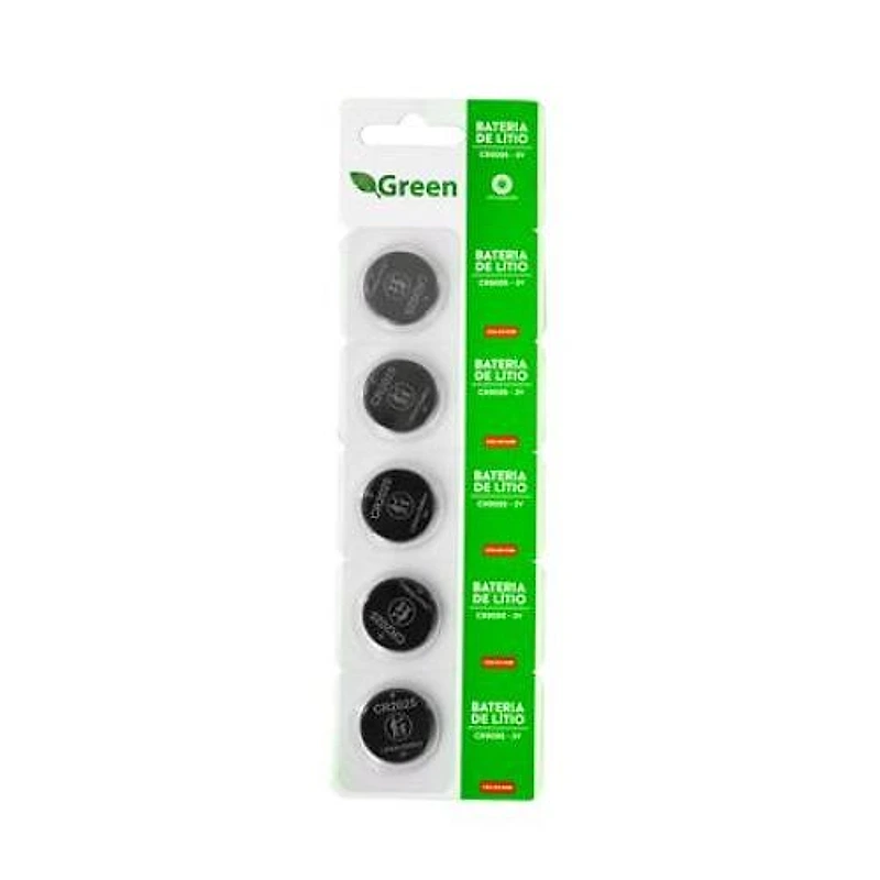 Pilha Moeda de Lítio CR2025 3V Green Cartela com 5 Unidades — Campinas