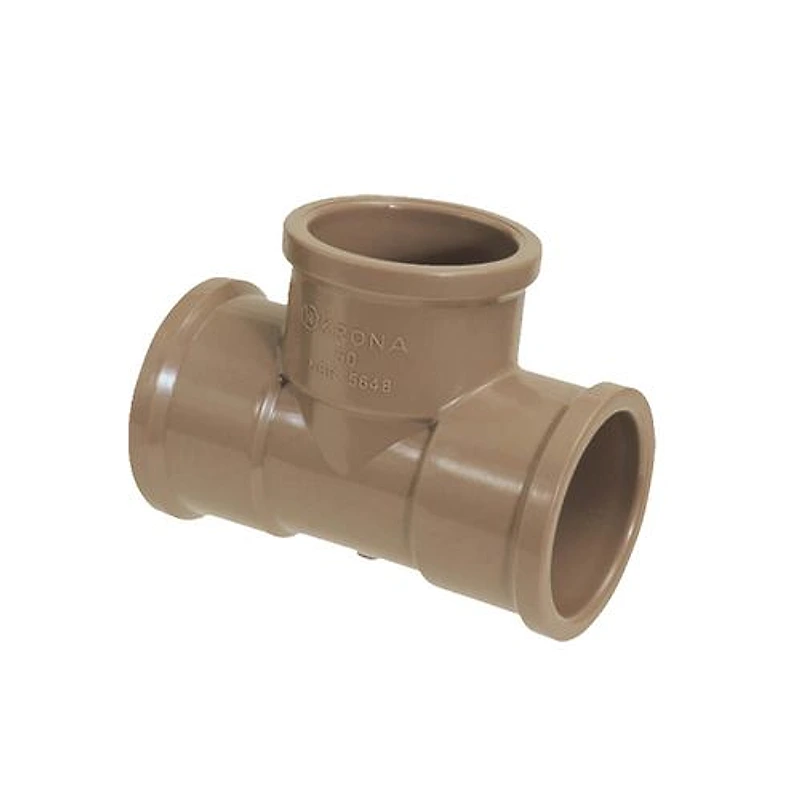 Tê de PVC Soldável 90° 60mm (2") Krona — Campinas