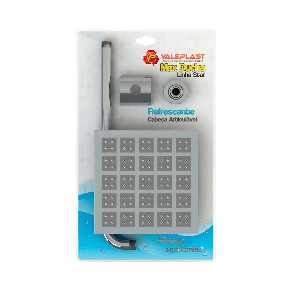 Ducha Abs Valeplast Star Cromada 210mm 41.146 — Campinas
