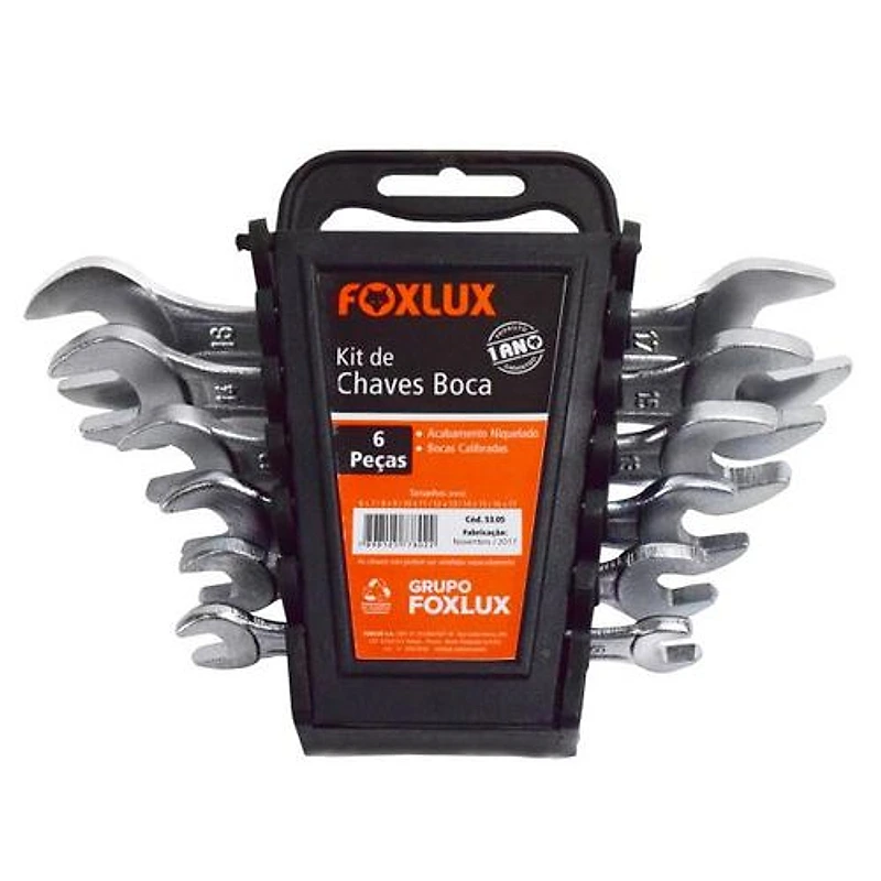 Jogo de Chave Fixa 6mm a 17mm 6 Peças Foxlux — Campinas