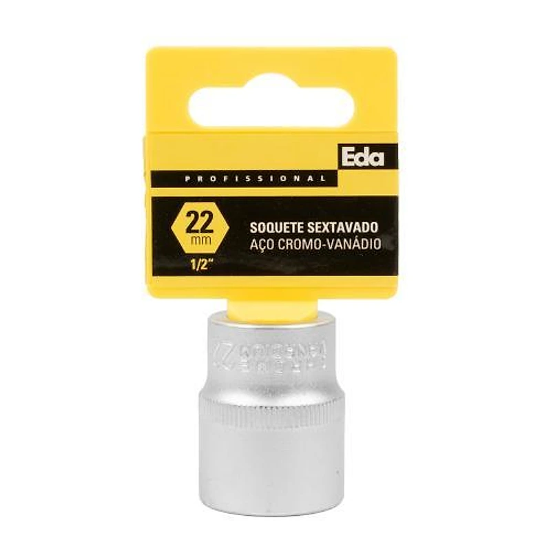 Soquete Sextavado Encaixe 1/2" (12,7mm) 22mm Eda — Campinas