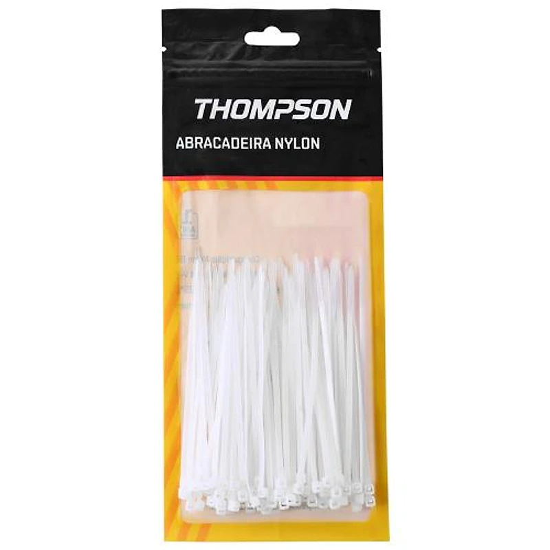 Abraçadeira de Nylon Branca 3,6mm x 300mm Thompson — Campinas