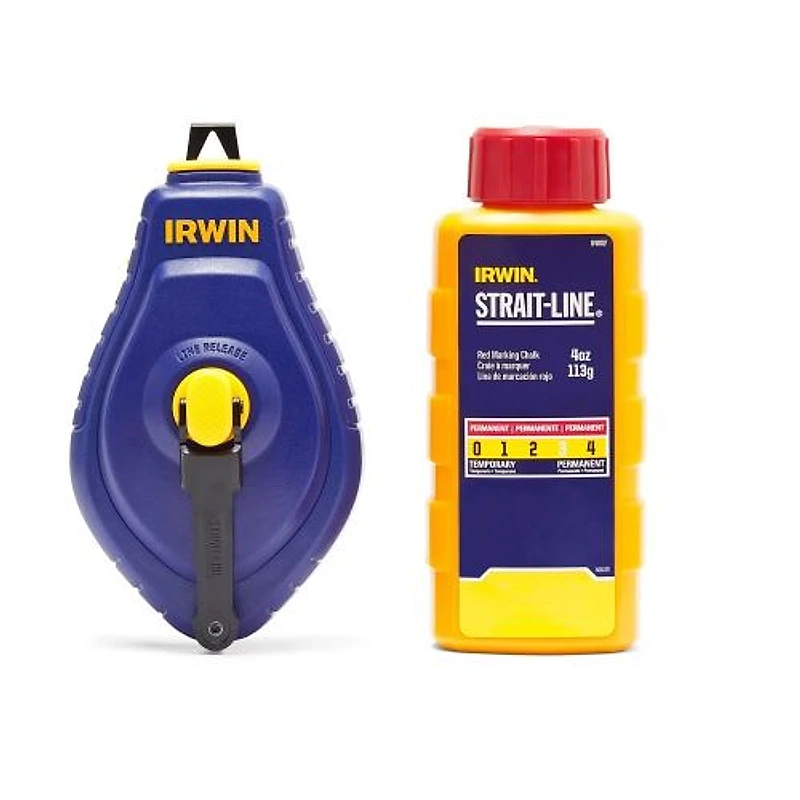 Giz de Linha para Marcação 30m com Giz Vermelho Speedline Irwin — Campinas