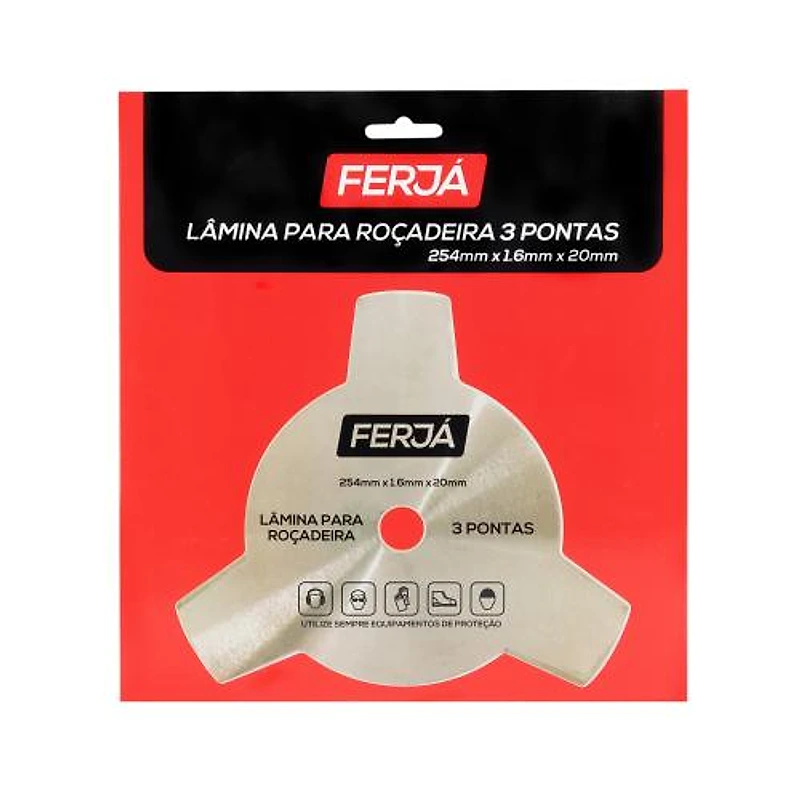 Lâmina para Roçadeira 3 Pontas 254 x 1,6 mm Ferja CS-0214 — Campinas