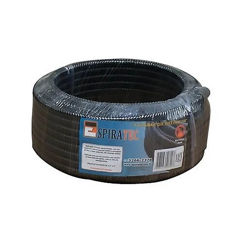 Conduíte Espiraflex 1/2" Preto Rolo com 25m Espiratec — Campinas