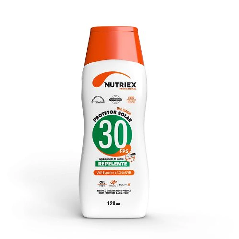 Protetor Solar Profissional FPS 30 com Repelente 120ml Nutriex — Campinas