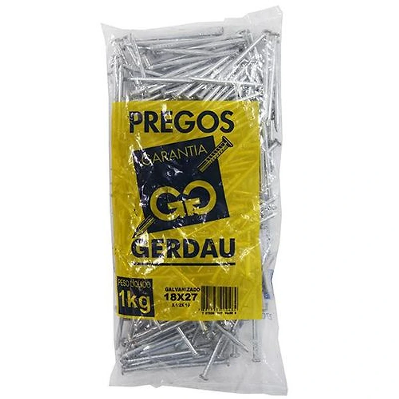 Prego com Cabeça Galvanizado 18x27 Gerdau 117000180 — Campinas