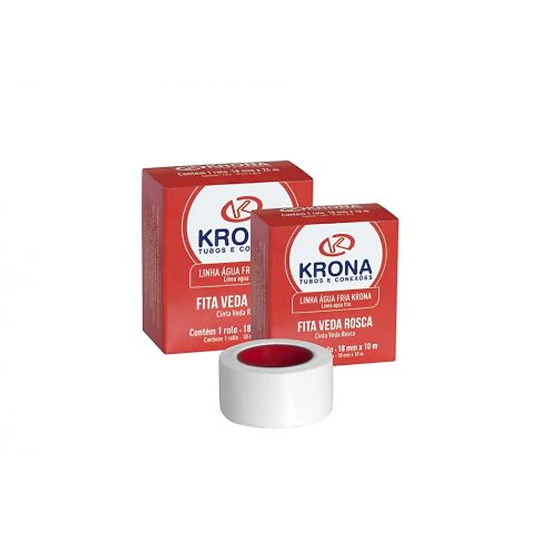 Fita Veda Rosca Krona 12mm x 25m — Campinas