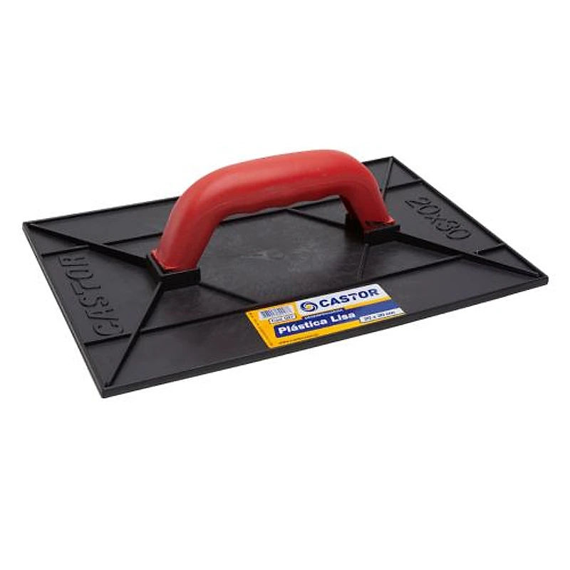 Desempenadeira PVC Lisa Preta 20x30cm Castor — Campinas