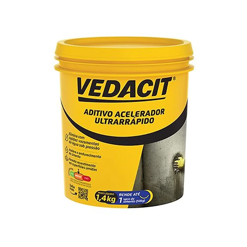Aditivo de Pega Rápida Vedacit Rapidíssimo 900g Sachê — Campinas